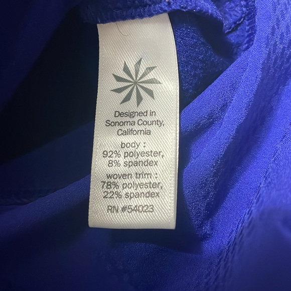 Athleta Plush Tech Hoodie 3.0 SAPPHIRE BLUE #721643 Size Medium Tall MT - Picture 12 of 14